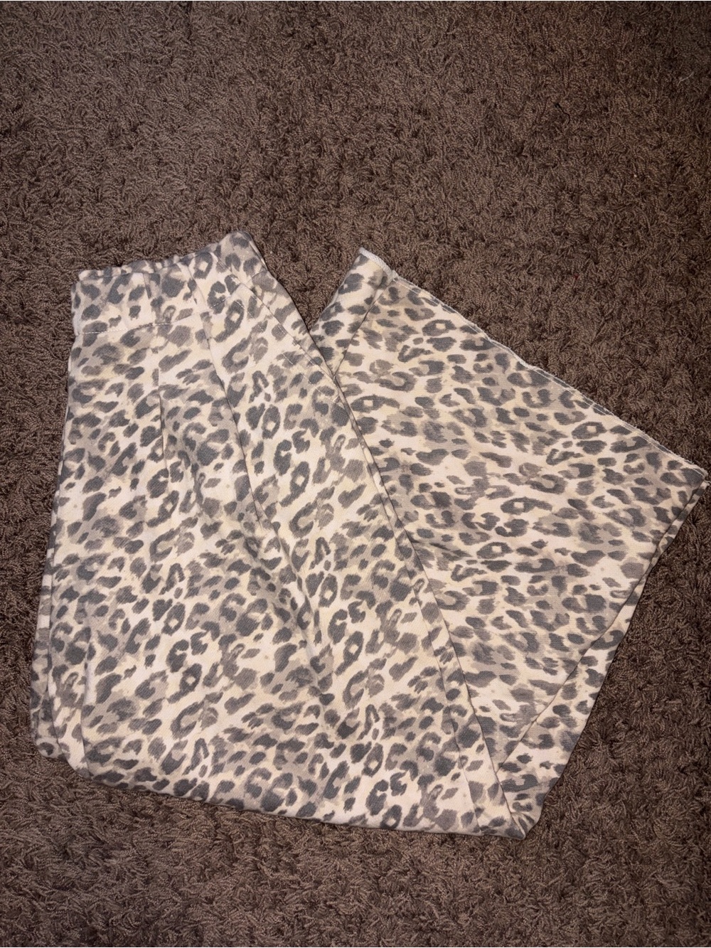 Aerie Cheetah Leopard Print Flare Leg Sweatpants - Picture 2 of 4